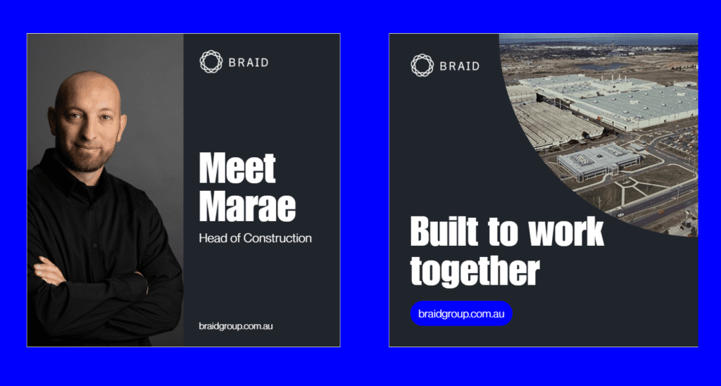 Braid social media tiles